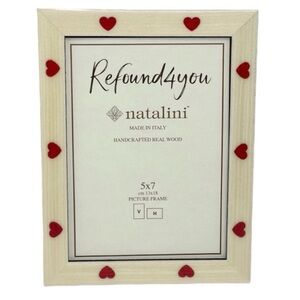 Natalini - ‘Hearts’ picture frame. 5” x 7”. NWT.